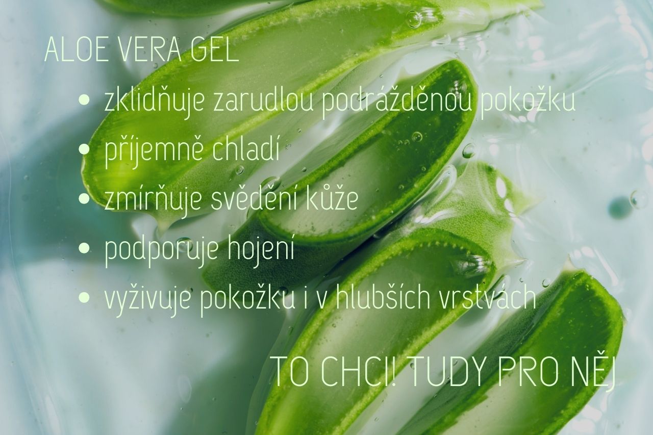 Aloe vera gel na hojení